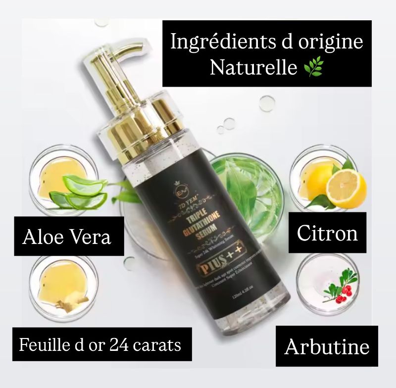SERUM Triple Glutathione Plus++ 120 ml – Antioxydant, Éclat & Anti-Taches