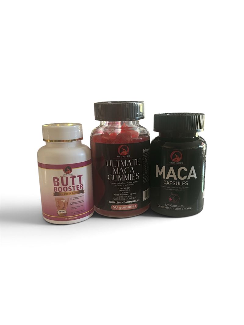 KIT PREMIUM MACA – Routine Fessier Matin, Midi & Soir
