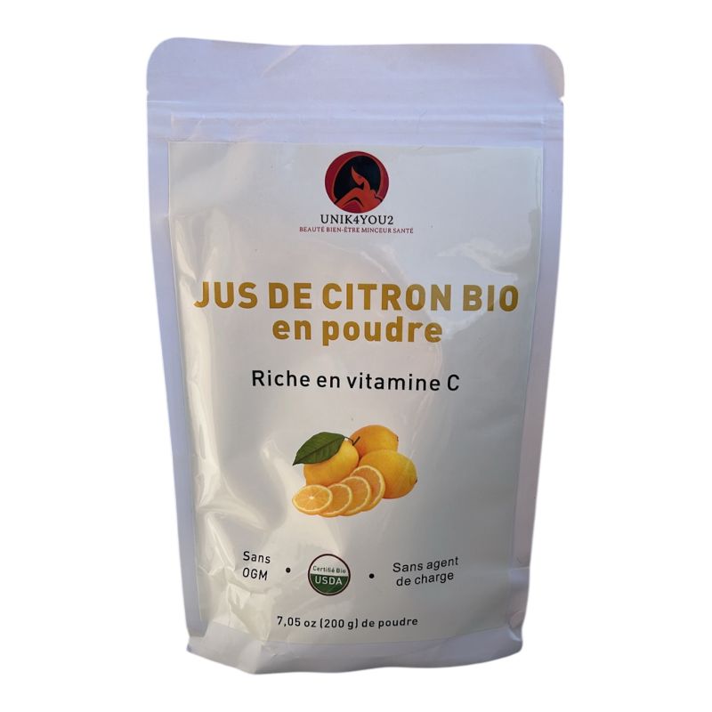 LEMON JUICE POWDER un jus de citron en 1 cuillère, desserts, porridge, yaourts
