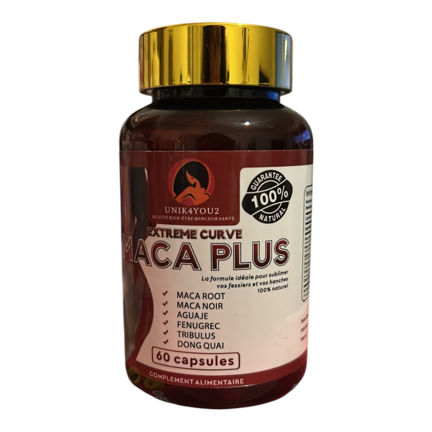 MACA GÉLULES 1750 mg spécial booty & courbes