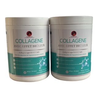 COLLAGENE Anti-Âge & Minceur – 5 Types avec Effet Brûleur – Lot 2 Pots 300 g