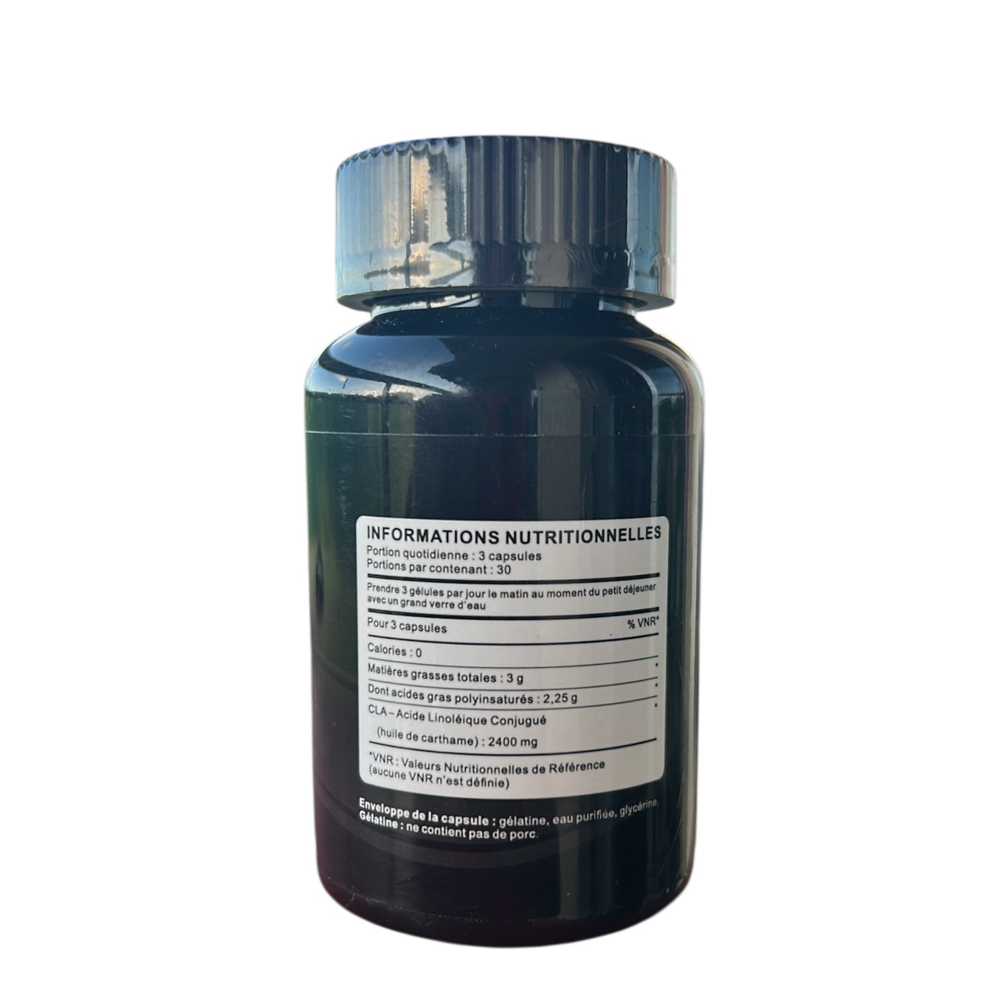 SLIM TIGHTÉN TONE - Brûleur  de graisse jour au CLA  2400 mg / zéro calories & zéro matières grasses