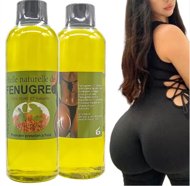 Huile BOOTY Ultra Curvy – Huile de Fenugrec 100% Naturelle  200 ml