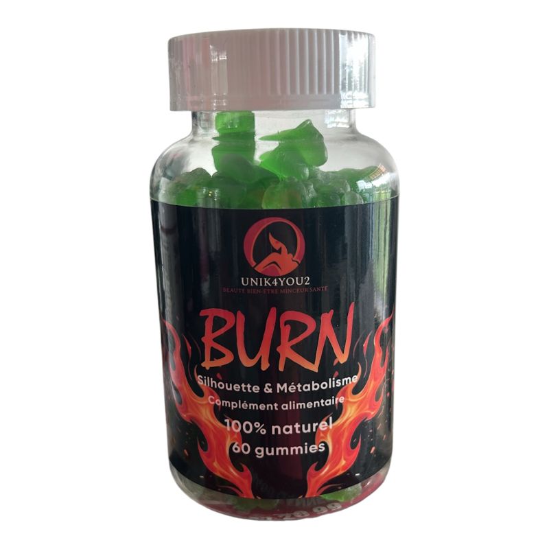 BURN Gummies – Garcinia, Thé Vert & Café Vert , Silhouette & Métabolisme