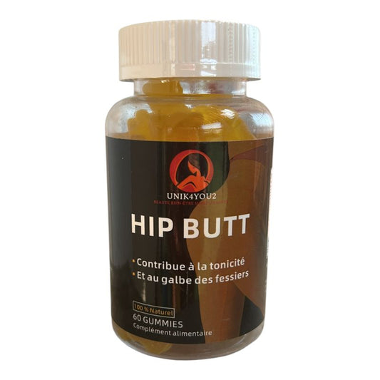 HIP BUTT Gummies – Galbe, Tonicité et Volume Naturel des Fessiers