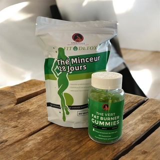 KIT VENTRE PLAT 1 MOIS – Détox, Anti Ballonnements, Digestion & Perte de Poids – 100 % Naturel & Végan