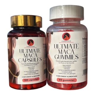 LOT ULTIMATE MACA 7500 mg de Maca root - Gummies & Gélules | Maca Root & Plantes Premium – Routine Complémentaire