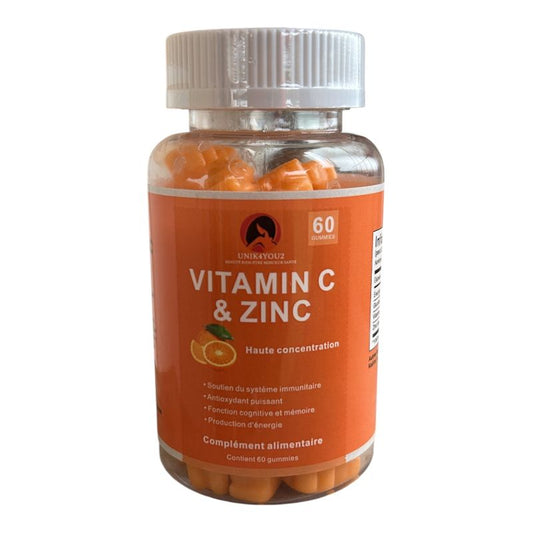 VITAMINE C + ZINC  gummies – Immunité & Énergie | Vegan & Naturel