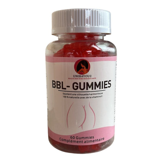 BBL Gummies 100 % Naturel – Galbe, Volume & Féminité | Maca, Fenugrec & Vitamines
