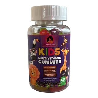 KIDS MULTIVITAMINES Gummies – Vitamines & Minéraux pour Enfants dès 4 ans | Goût Fruité & Coloré