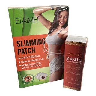 LOT  SLIMMING PATCH + MAGIC LUXURY BODY OIL – Minceur & Peau Sublimée