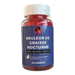 BRULEUR DE GRAISSE NOCTURNE Gummies, favorise la perte de poids, sommeil réparateur, améliore la récupération, hommes et femmes