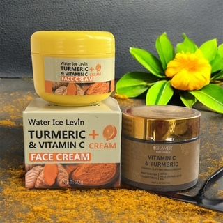 2 CREMES VISAGE CURCUMA 50 ml – Pack de 2 (Curcuma, Vitamine C & Collagène)