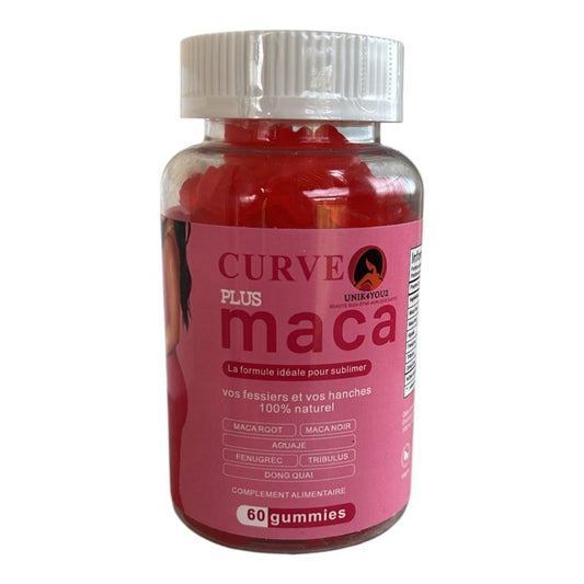 MACA CURVE PLUS Gummies – Formule Zéro Sucre & Hautement Dose 750mg