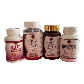 KIT BOOTY & CREUX DES HANCHES Routine Complète Fessiers & Hanches | Maca 7500 mg & Butt Booster