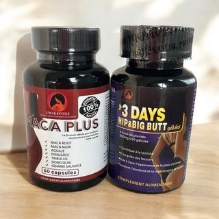 SUPER PROMO : 3 DAYS + MACA gélules pour sublimer ton Booty à 29,90 €