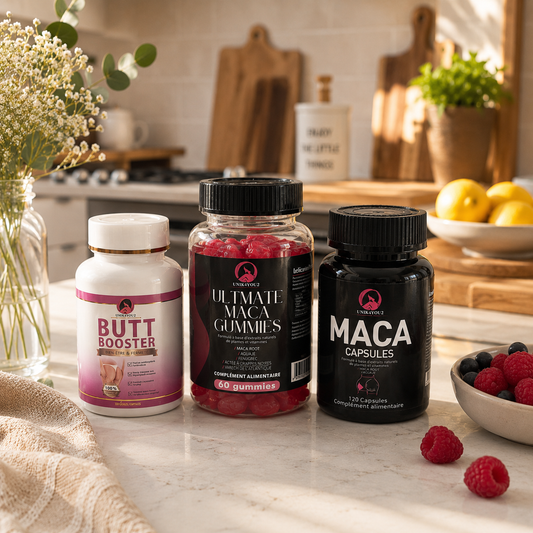 KIT PREMIUM MACA – Routine Fessier Matin, Midi & Soir