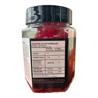 GUMMIES LION'S MANE + Vitamine B12 & D3 – Clarté Mentale, Énergie & Immunité