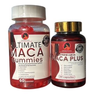 LOT ULTIMATE MACA 1500 mg - Gummies & Gélules | Découverte UNIK4YOU – Premier Achat