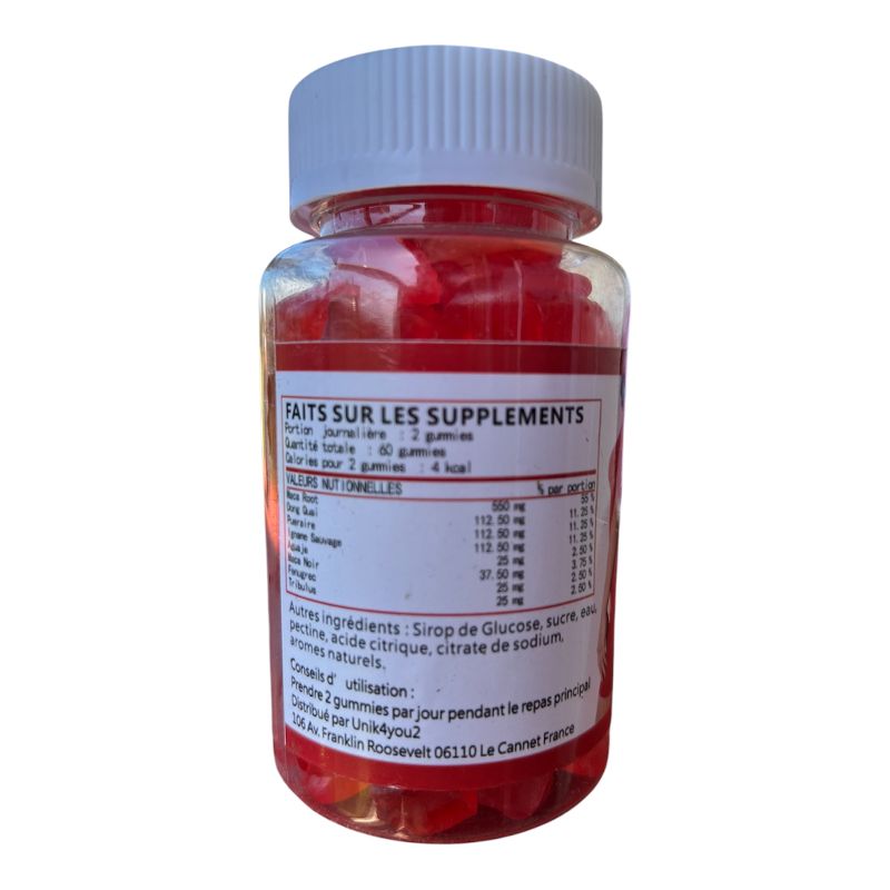 MACA CURVE Gummies 100 % Naturelles – Énergie, Vitalité & Galbe du Booty