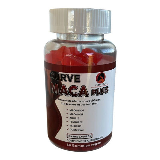 MACA CURVE PLUS – Gummies 100 % Plantes pour un Booty Incroyable