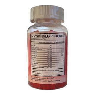 PRISE DE POIDS GUMMIES  Maca, Fenugrec, L-Tyrosine, Saw Palmetto, Camomille – Vitamines B1, B3, B5, B8 – Complément Silhouette & Énergie