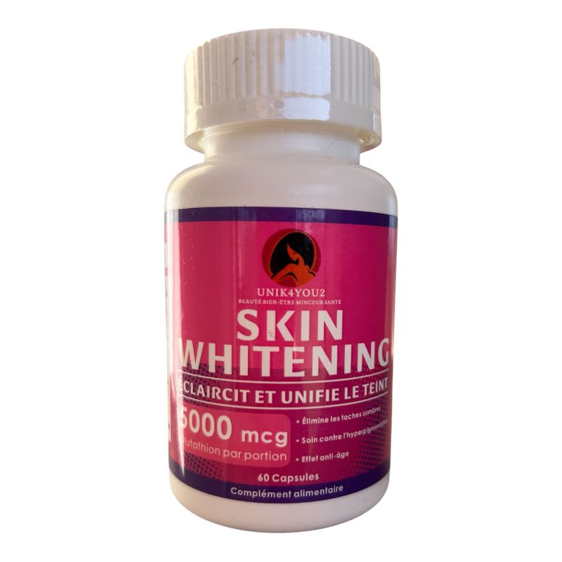 DUO SKIN WHITENING – Gélules Glutathion (60) + Sérum Visage Éclaircissant (120 ml)