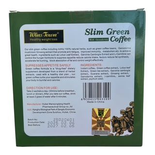 SLIM GREEN COFFEE – Brûleur de Graisses Naturel & Coupe-Faim 100 % Plantes