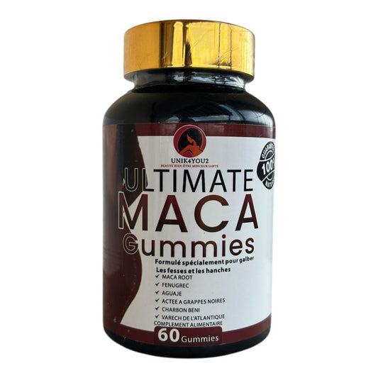 ULTIMATE MACA GUMMIES 1500 mg – Le secret d’un fessier galbé et naturel !