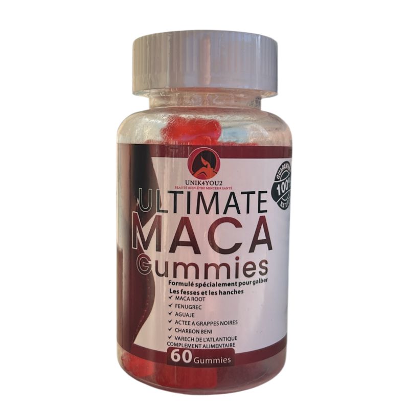 ULTIMATE MACA GUMMIES – 7500 mg Maca Root Ultra Concentrée | Courbes, Vitalité & Équilibre Hormonal